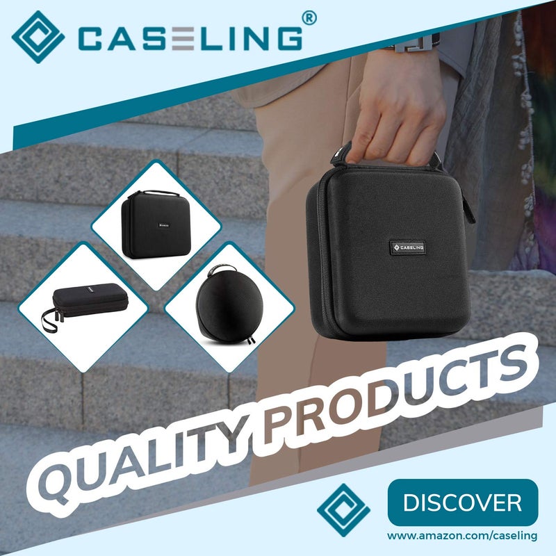 Caseling Hard Case Fits Nikon 7576 MONARCH 5 8x42 Binocular - Interior 6.3" x 5.4" 2.85" - Hard Shell Case with Zipper for Storage, Travel, Carrying - EVA Protection Holder - Image 5